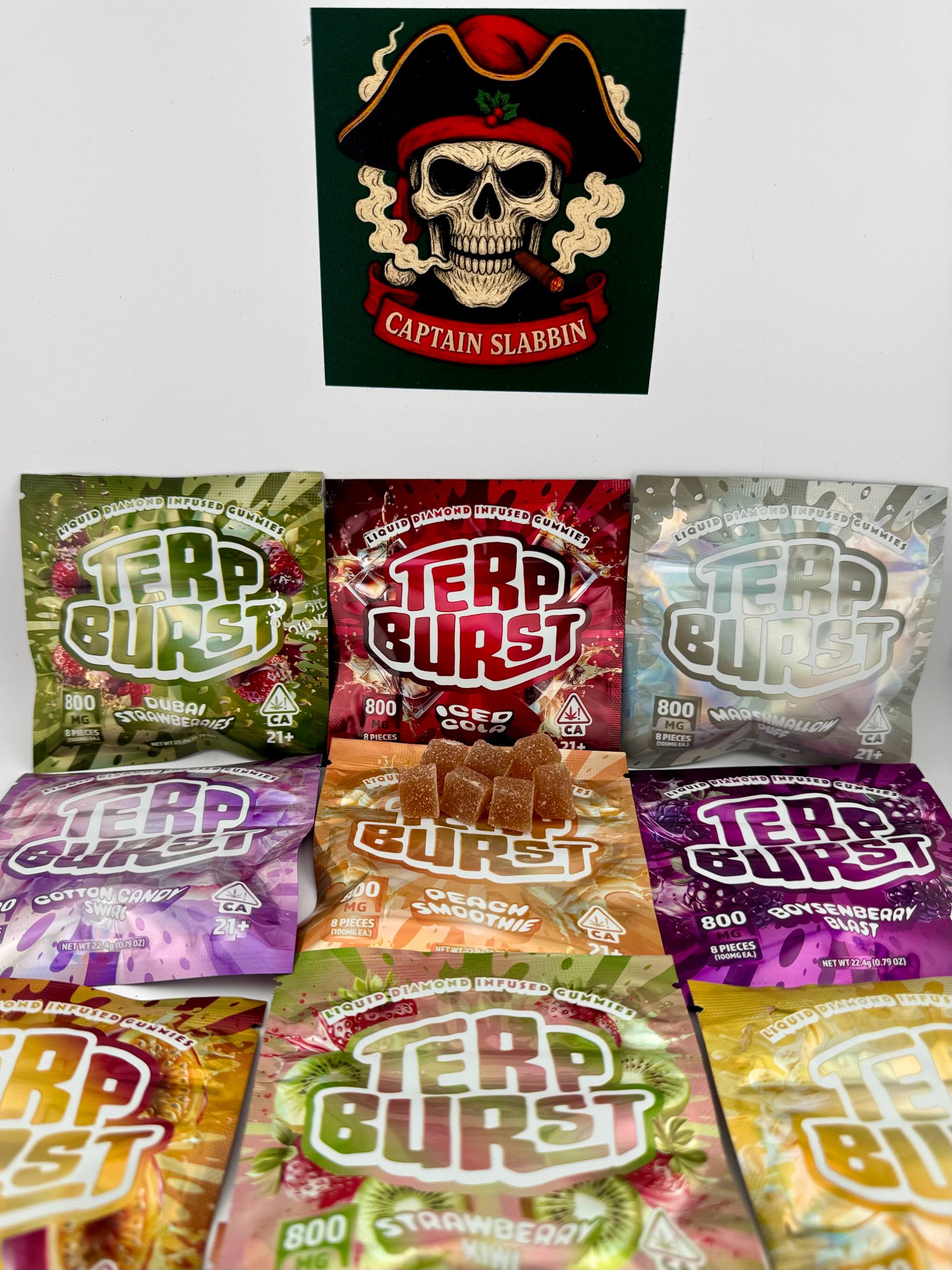 Terp Burst – 800mg THC Edible Gummies
